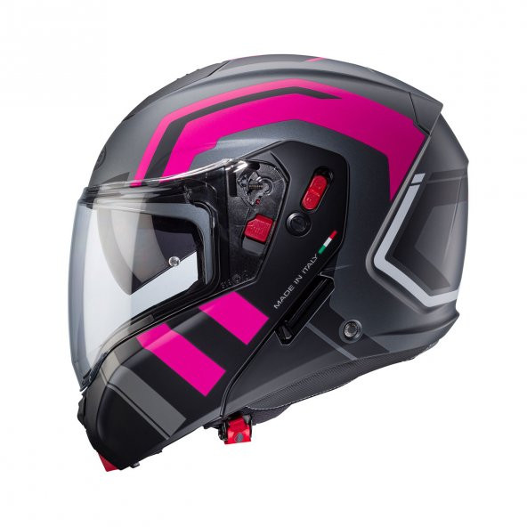 Caberg Horus X Çeneden Açılır Kask XS (ECE 22.06) (Mat Siyah-Fuşya) - 2
