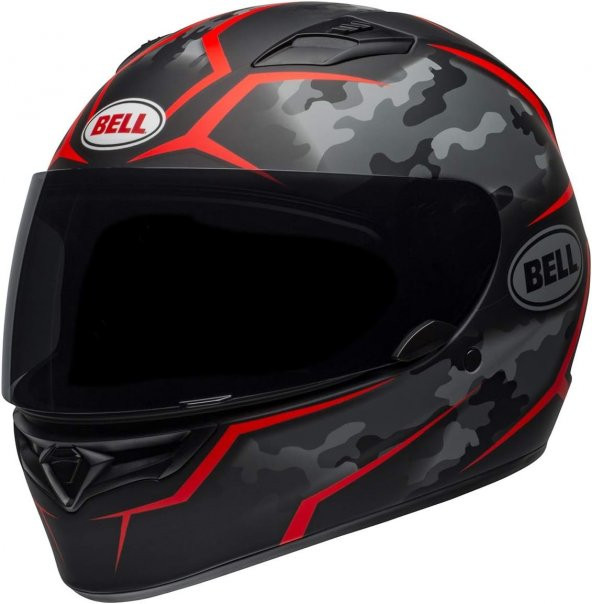 Bell Qualifier Stealth Kapalı Kask XL (Mat Siyah-Kırmızı) - 5