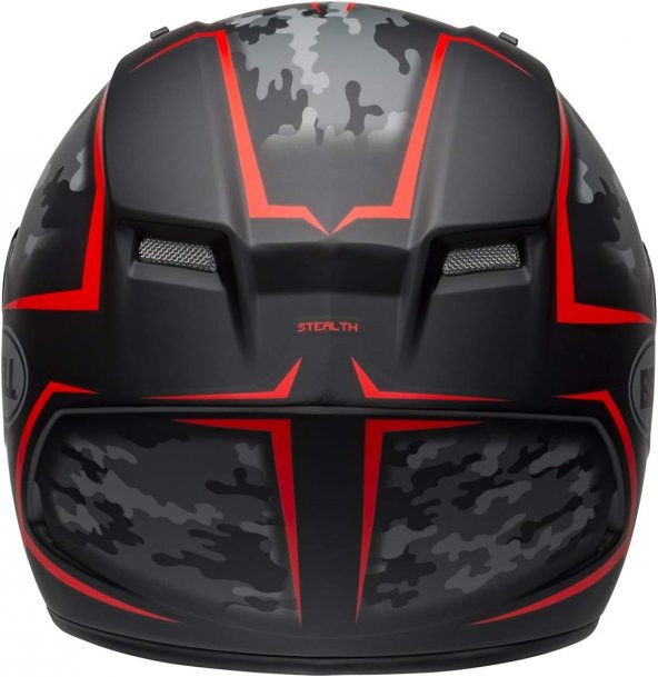 Bell Qualifier Stealth Kapalı Kask XL (Mat Siyah-Kırmızı) - 7