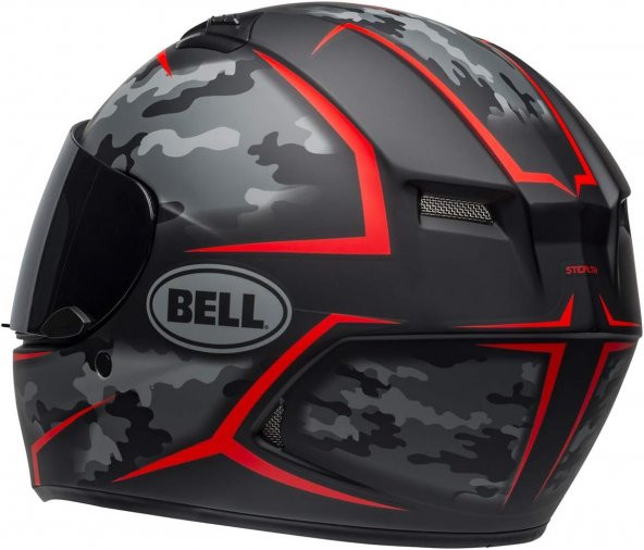 Bell Qualifier Stealth Kapalı Kask M (Mat Siyah-Kırmızı) - 6