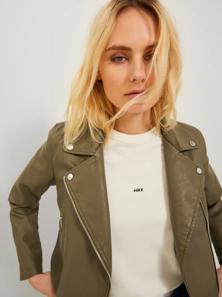 JJXX Bayan Motorcu Deri Ceket 12206262 - 6