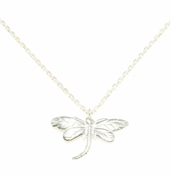 925 Ayar Gümüş Yusufçuk Model Kolye - Resim 2