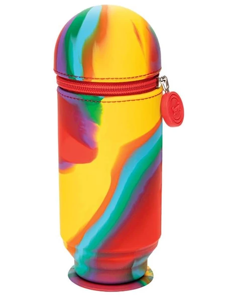 Serve Hoop Up Kalem Çantası Karışık Kırmızı Sarı