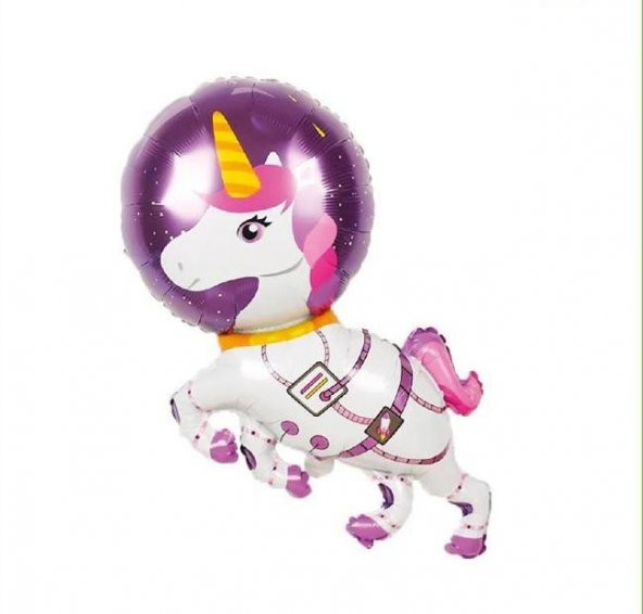 Astronot Unicorn Folyo Balon