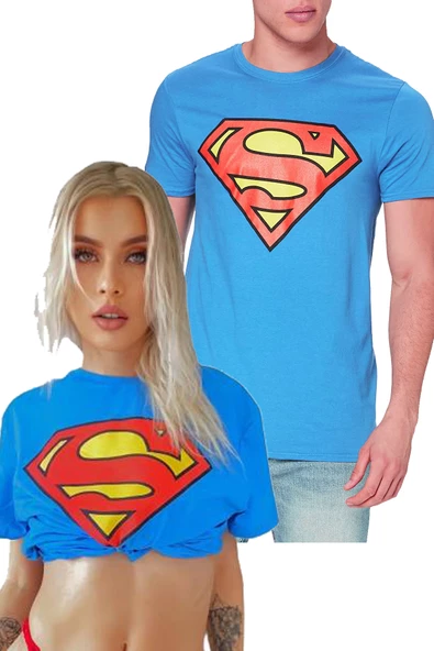 superman logolu t-shirt unisex