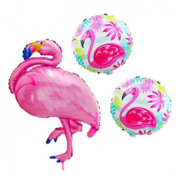 3 lü, Flamingo Folyo Balon