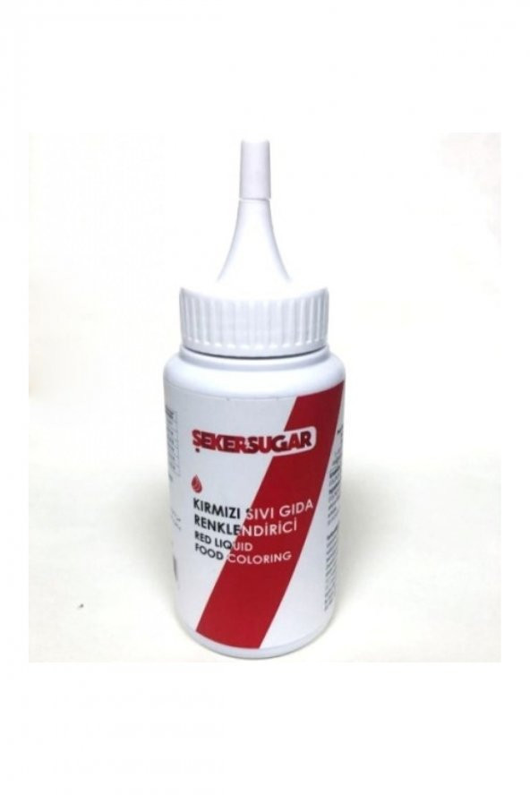 Şeker Sugar Kırmızı Sıvı Gıda Boyası 150 ml