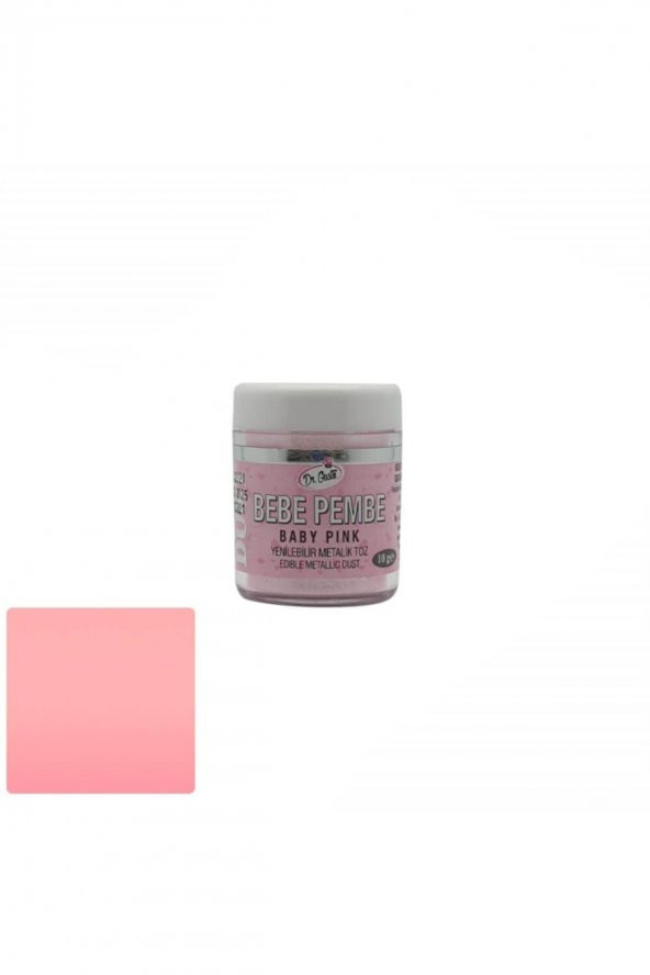 Yenilebilir Metalik Toz Gıda Boyası Bebe Pembe 10 Gr