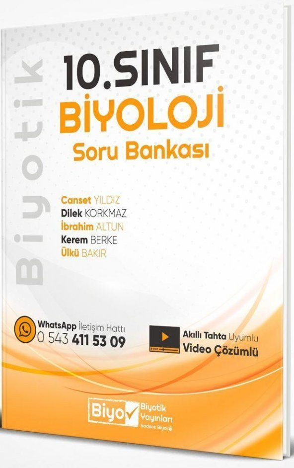 10. Sınıf Biyoloji Biyotik Soru Bankası Biyotik Yayınları