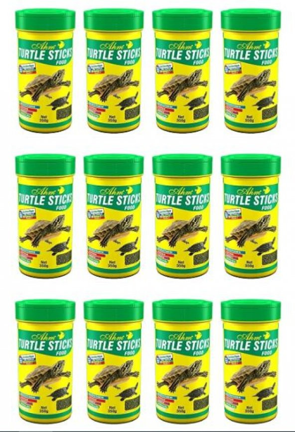 Ahm Turtle Sticks Green Food Kaplumbağa Yemi 100 Ml x 12 Adet ürün görseli