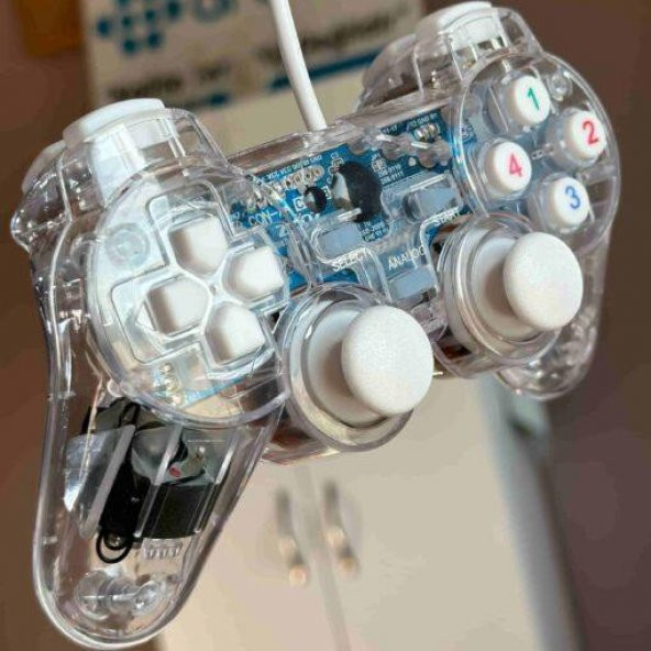 Zhltech Şeffaf Oyun Kolu Gamepad WN-1125 - 4