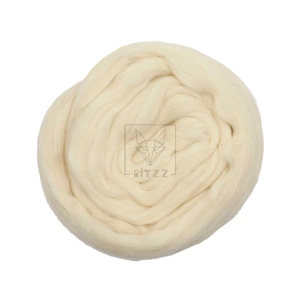 YÜN KEÇE 002 // Keçeleşen Yün // Ekru ürün görseli 1