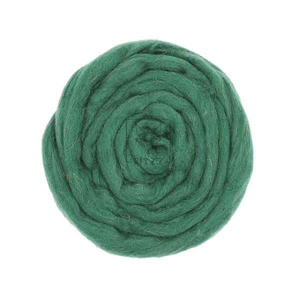 YÜN KEÇE 012 // Keçeleşen Yün // Zümrüt Yeşil ürün görseli 1