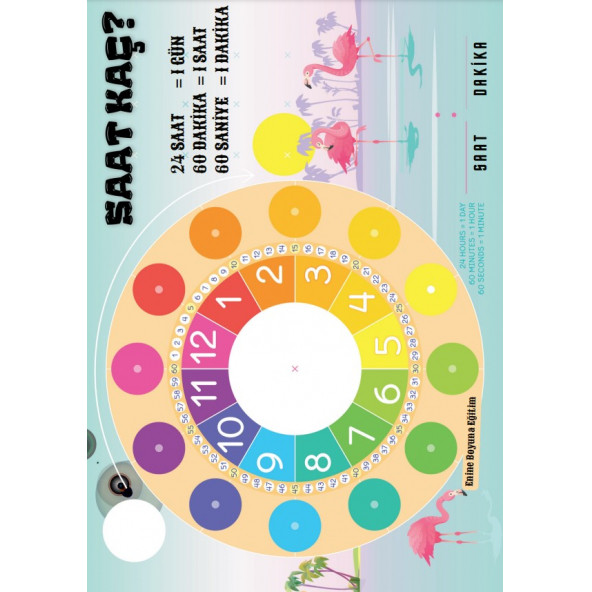 Saat Öğreten YAZ-SİL Eğitim Seti - 6