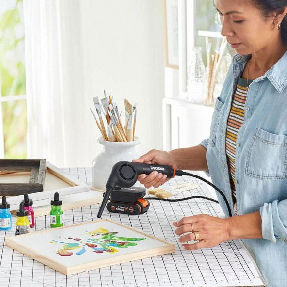 WORX WX747.9 MAKERX 20Volt Kömürsüz Profesyonel Mini Üfleyici (Akü Dahil Değildir) - 7