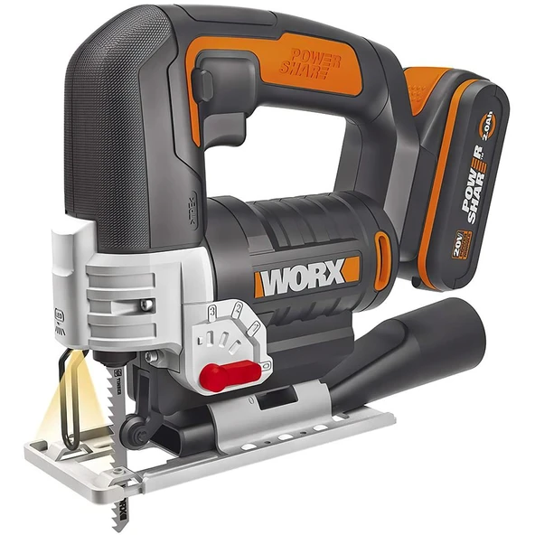 WORX WX543 20Volt 2.0Ah Li-ion Profesyonel Dekupaj Testere - 8
