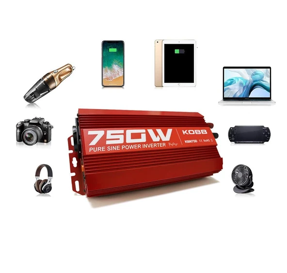 KOBB KBN750 12V/220V 750Watt Tam Sinüs Dönüştürücü İnvertör - 8