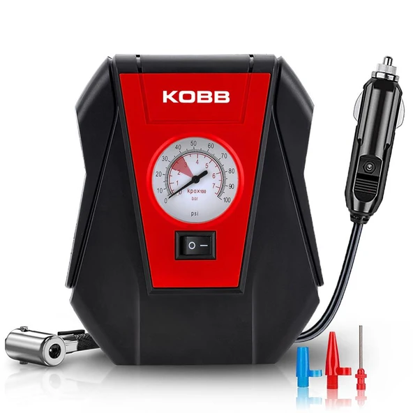 KOBB KB100 12Volt 100 PSI Analog Göstergeli Hava Lastik Şişirme Pompası - 6