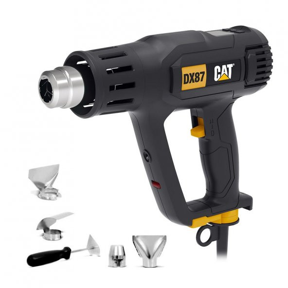 CAT DX87 2000Watt Dijital Göstergeli Profesyonel Sıcak Hava Tabancası + 5 Adet Aksesuar - 2