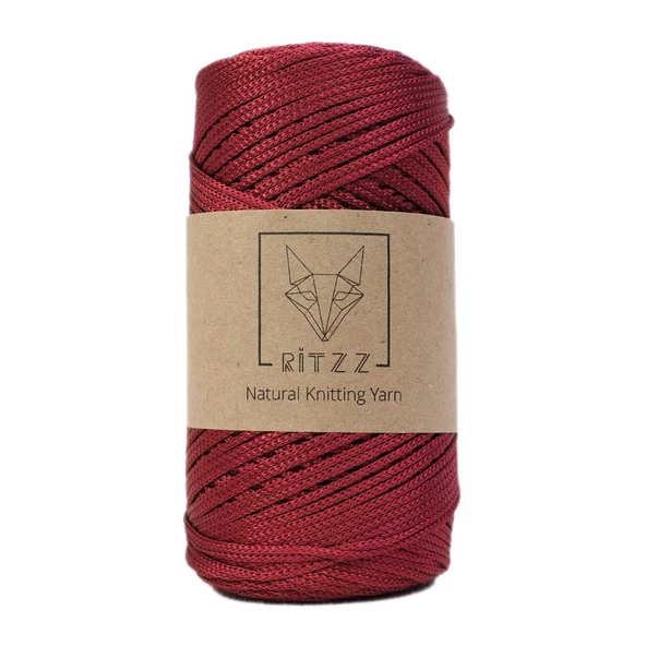 Floş Makrome İpi 2 MM Bordo