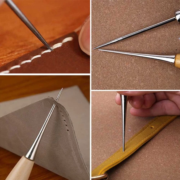 Biz İğnesi Ahşap Saplı 10CM - 3