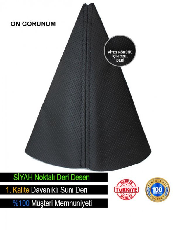 Nissan 200SX Siyah Nokta Desenli Deri Spor Dikiş Vites Körüğü