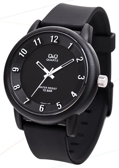 Q&Q VR52J001Y Su Geçirmez Silikon Kordonlu Unisex Kol Saati - 4