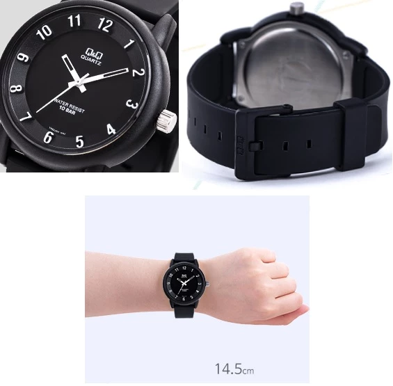 Q&Q VR52J001Y Su Geçirmez Silikon Kordonlu Unisex Kol Saati - 6