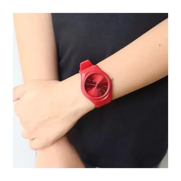 Q&Q VQ86J023Y Su Geçirmez Silikon Kordonlu Kadın Kol Saati - 3