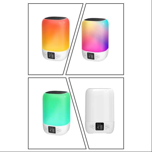 Cosmostech DY20K Karaoke Bluetooth Hoparlör, Rgb Işıklı, Alarm Saat, Uyku Mod Özel Sesli,kablosuz Speaker - 10