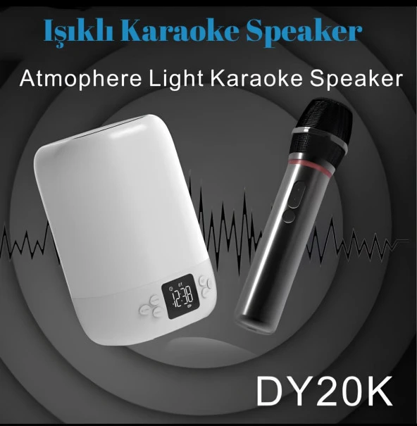 Cosmostech DY20K Karaoke Bluetooth Hoparlör, Rgb Işıklı, Alarm Saat, Uyku Mod Özel Sesli,kablosuz Speaker - 2