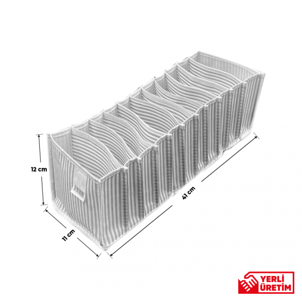 11 Gözlü Çekmece ve Dolap Içi Akordiyon Düzenleyici Organizer S Beden 6lı Set - 2