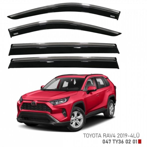Niken Toyota Rav4 2019+ Kromlu Cam Rüzgarlığı 4 Lü - 2
