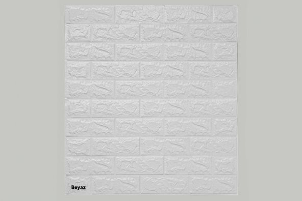 RENKLİ EVİM Kendinden Yapışkanlı Panel Beyaz  70x38 cm  0,26 m2