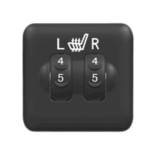 Renklievim Koltuk Isıtıcı Tesisat Kablo Kontrolcü Düğmesi