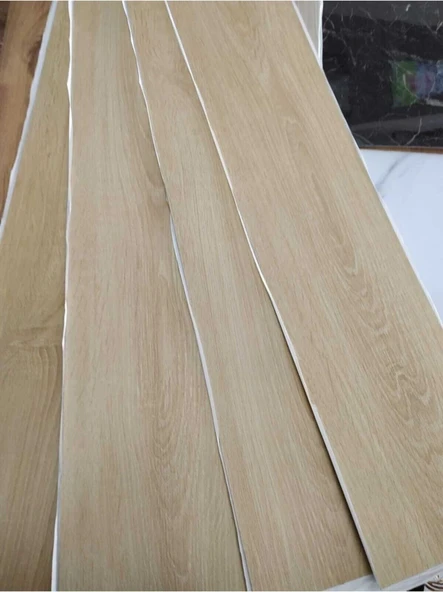 Renklievim Naturel Bej Yapışkanlı Ahşap Pvc Yer Döşeme Parkesi 36 adet - 3