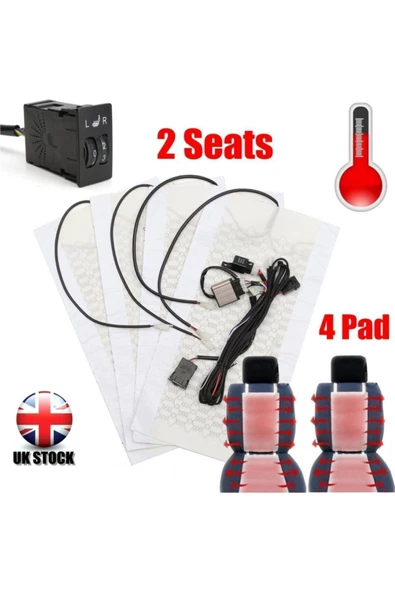 Golf Koltuk Isıtma Pedi 4 Lü Set