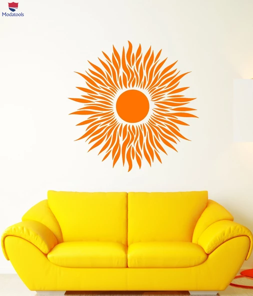 Oturma Odası, Yatak Odası Duvar Sticker Sanat Güneş Çiçeği Tomurcuğu İç Tasarım Çıkartmaları
