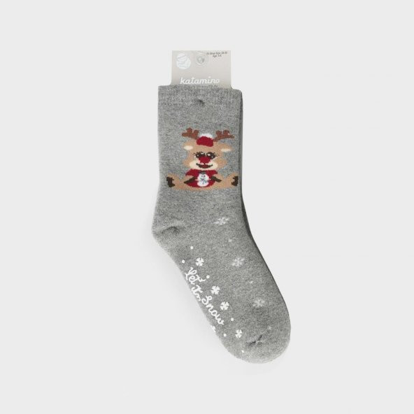 Katamino Snowlet Absli Kız Havlu Soket Çorap K25068