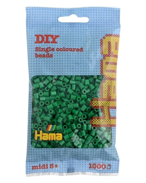 Hama Boncuk Midi 1.000’lik poşet - Yeşil 207-10