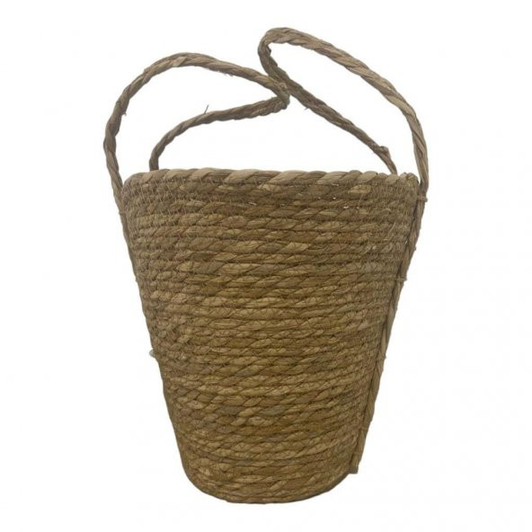 T. Concept Dekoratif Rattan Hasır Sepeti, Çok Amaçlı Düzenleme, Saklama, Sepeti 42 x 27 - 2