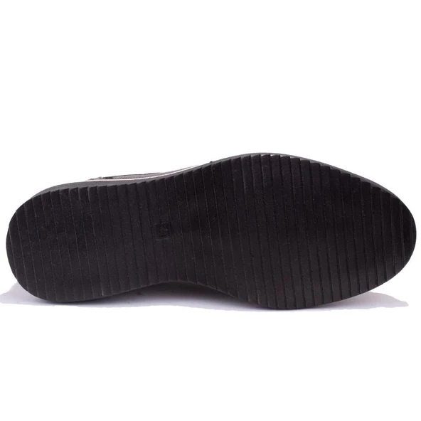 Dagoster DMA08-1329 Siyah Ortopedik Günlük Erkek Deri Ayakkabı - Resim 4