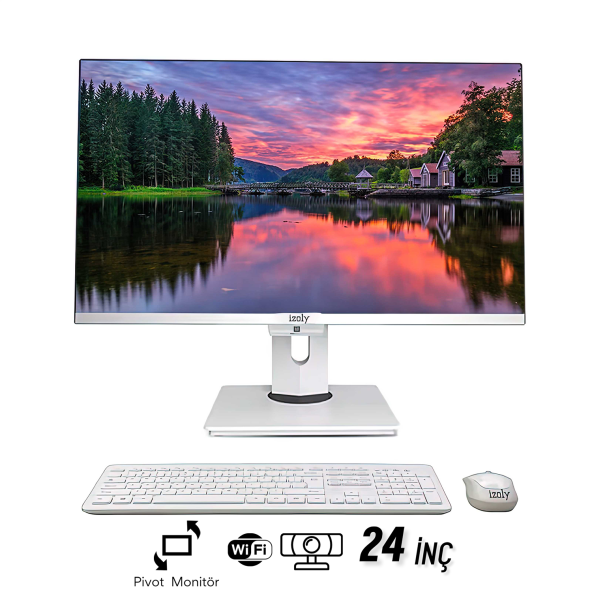 İzoly P705  İ7-10700 16GB 1TB 24" FHD Webcam Pivot All In One Bilgisayar