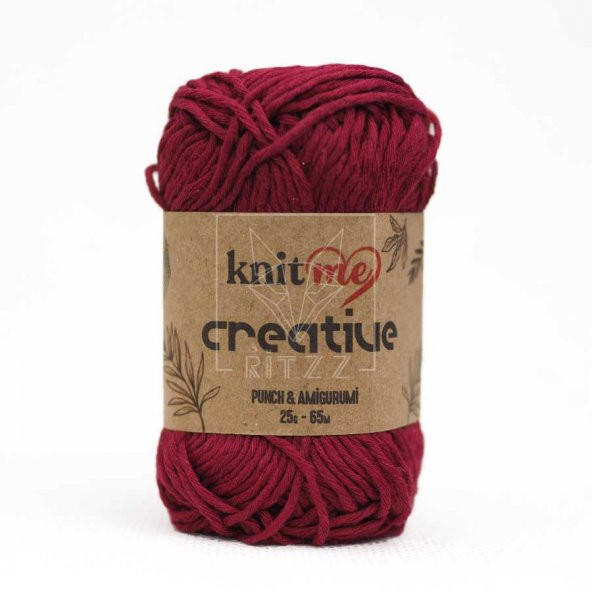 Knit Me Creative Punch & Amigurumi / 1018 / Koyu Kırmızı