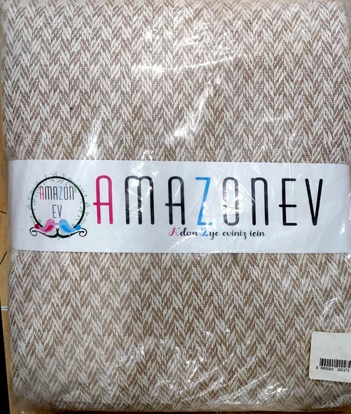 Amazon Ev Naturel Tek Kişilik Pike Takımı-Bej Krem - 2