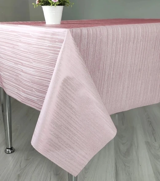 Kesme Masa Örtüsü Muşamba (En 140cm)-Pudra