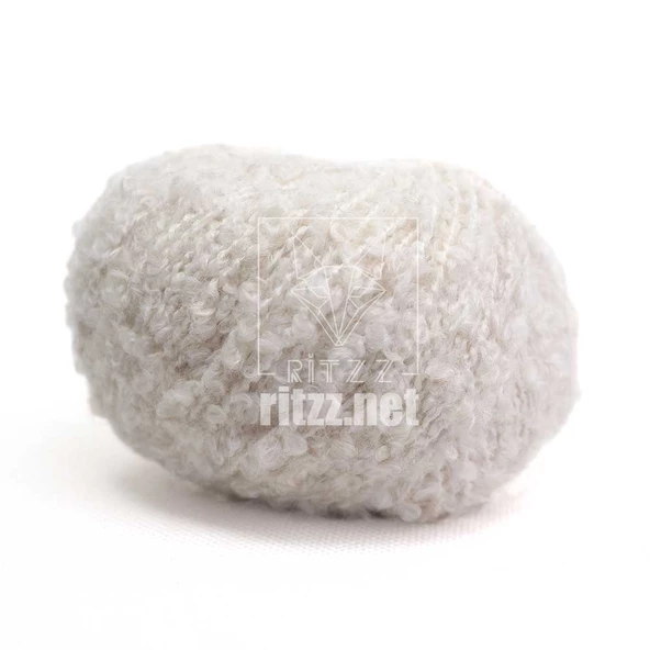 Knit Me Curly Alpaca KC02 Ekru - 2