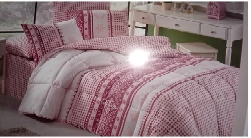 Kristal by Taç Ranforce Çift Kişilik Uyku Seti-Markiz Bordo
