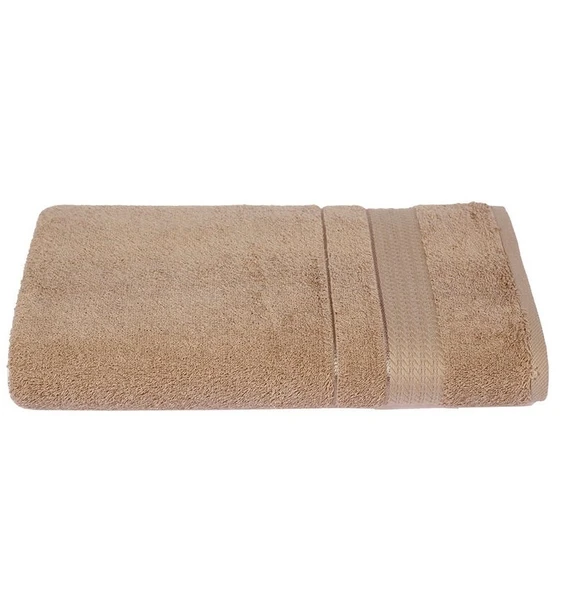 Mandaş Tex Pamuk Dokuma Banyo Havlusu (70x140)-Bej - 2