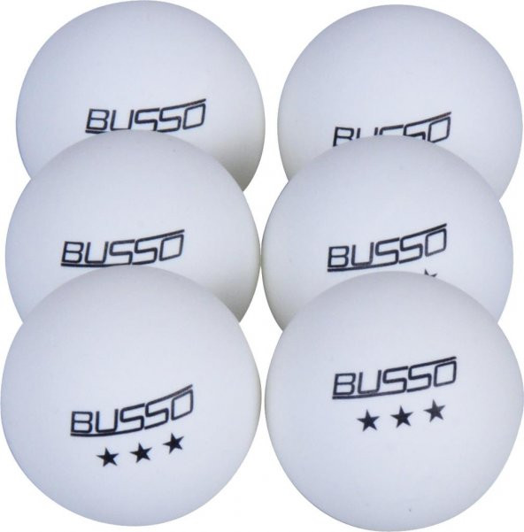 Busso Bs BS23021 Pinpon Topu 6Lı (Beyaz)